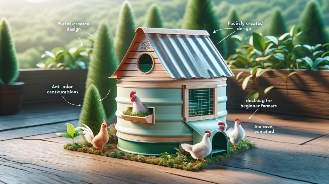 alt_text: Kandang ayam mini dari ember cat, praktis digunakan dan anti bau.