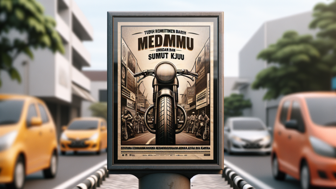 alt_text: Poster bertuliskan "Tujuh Komitmen Baru untuk Medan dan Sumut Maju".
