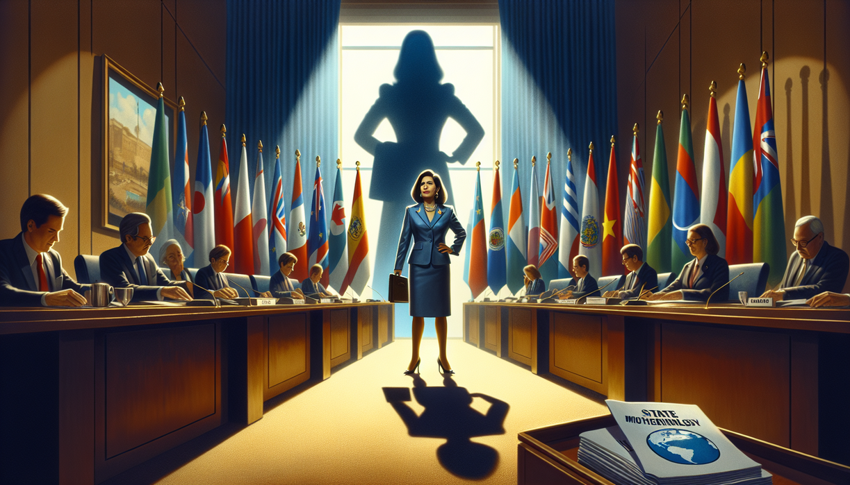 "alt_text": "Poster promosi diskusi tentang Ibuisme Negara dan Diplomasi Setara di masa depan."