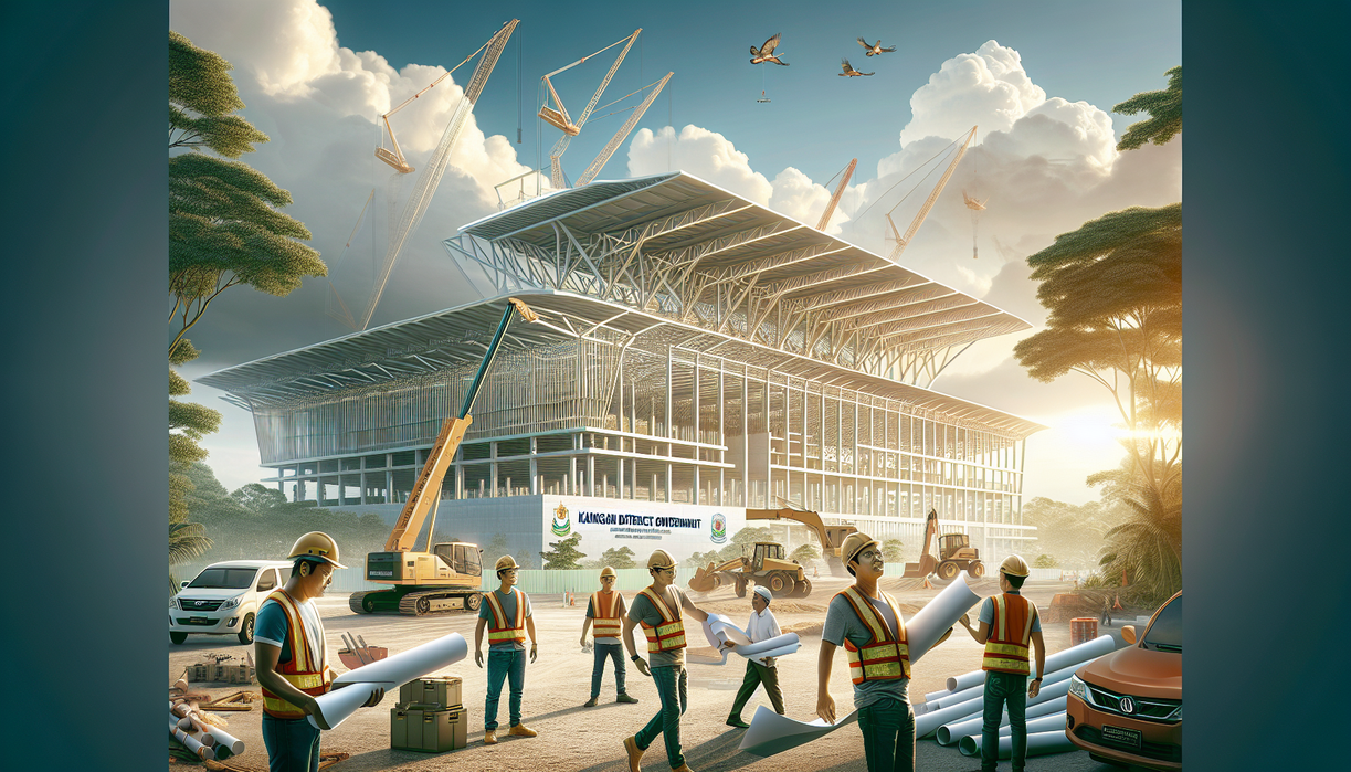 alt_text: Pembangunan GOR sedang berjalan dengan fokus pada kualitas, pengawasan, dan aspirasi warga.