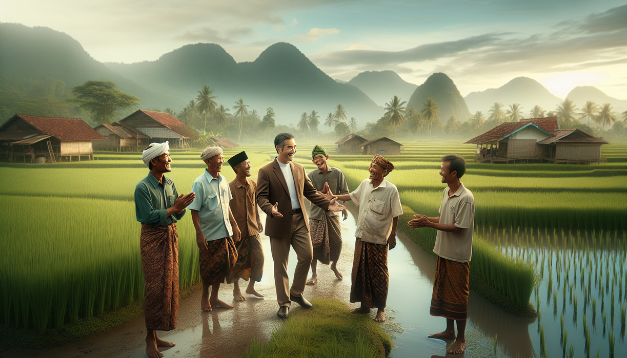 alt_text: Bupati Jember Muhammad Fawait bersama warga dalam acara ramah tamah yang hangat.