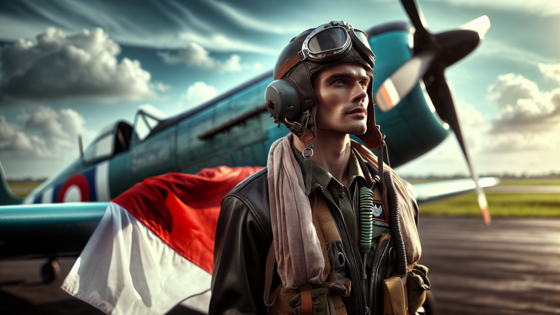 alt_text: Gambar mengenang pahlawan Agustinus Adisutjipto, perintis pilot tempur Indonesia.