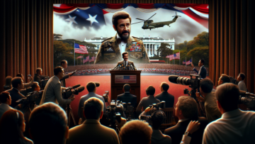 alt_text: Ben Stiller berdebat di luar Gedung Putih terkait isu politik yang memanas.