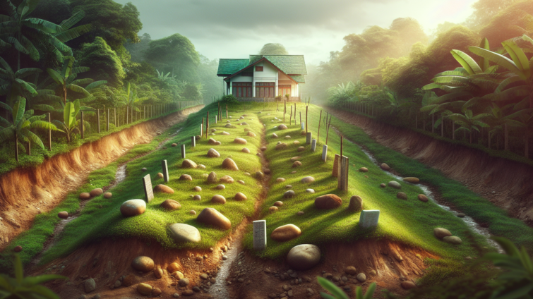 alt_text: Lahan sengketa di belakang rumah dinas wawali Samarinda, berpotensi memicu konflik.