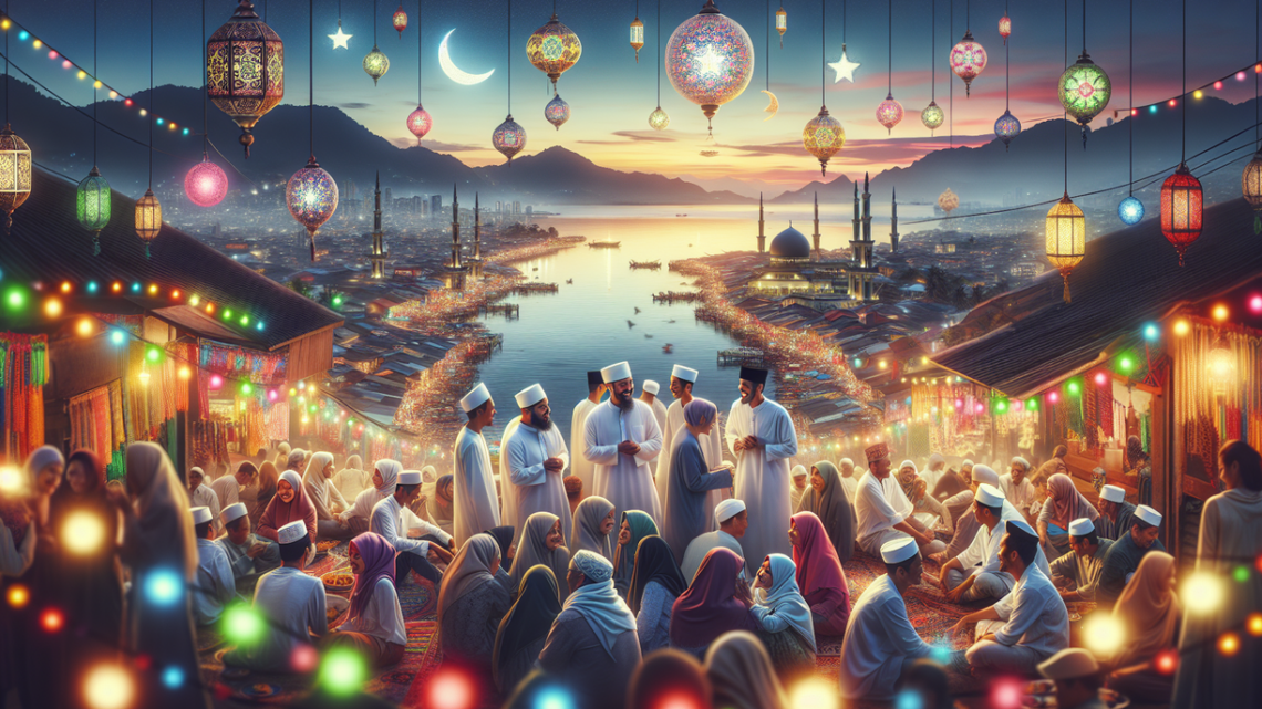 alt_text: Poster Ramadan tentang amanah dan ujian kejujuran dalam menyalurkan bantuan.