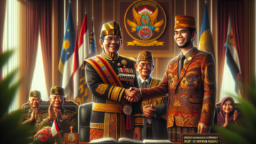 ``` alt_text: Poster hukum: "Saat Hukum Bicara Keras, Maaf Tidak Cukup" dengan latar grafis serius. ```