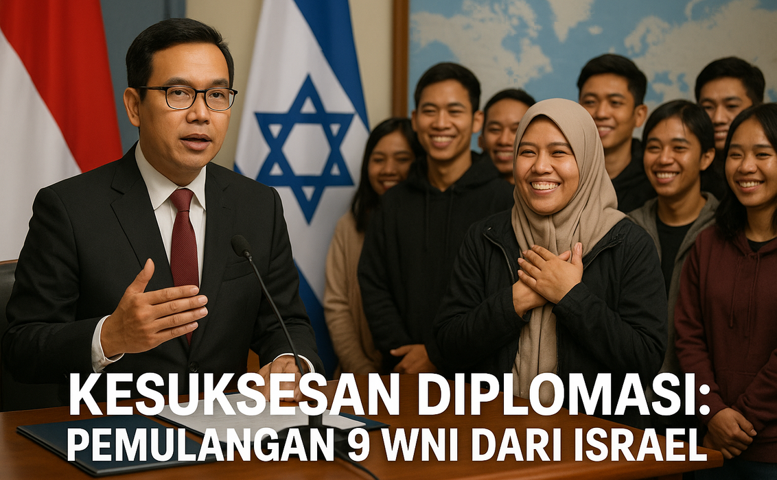 Alt_text: Tabel menjelaskan upaya diplomasi Indonesia terkait perlindungan 9 WNI di luar negeri.