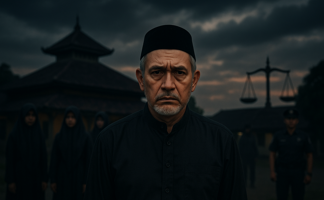 alt_text: Konten kekerasan seksual di pesantren, sorotan pada perhatian dan tanggung jawab moral.