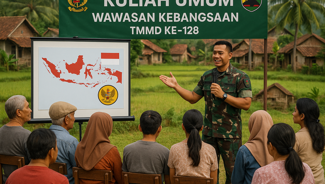 alt_text: Dandim Cilegon memberikan kuliah umum tentang wawasan kebangsaan di kampus.