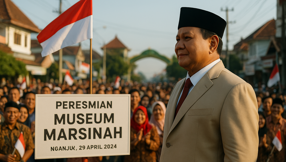 alt_text: Pameran di Museum Marsinah tentang perjalanan hidup dan perjuangan Marsinah di Nganjuk.