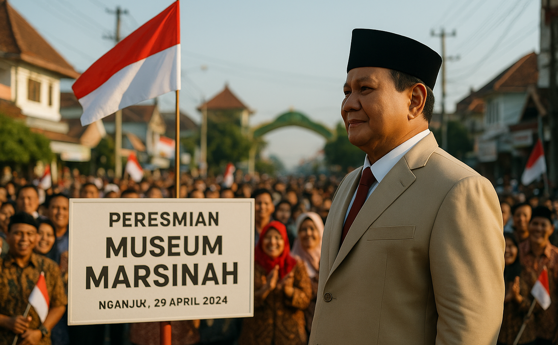 alt_text: Pameran di Museum Marsinah tentang perjalanan hidup dan perjuangan Marsinah di Nganjuk.