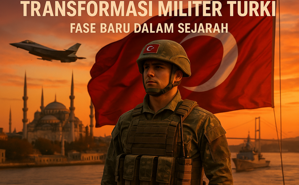 alt_text: Industri pertahanan Turki bangkit era Erdogan; inovasi militer modern dan produksi senjata.