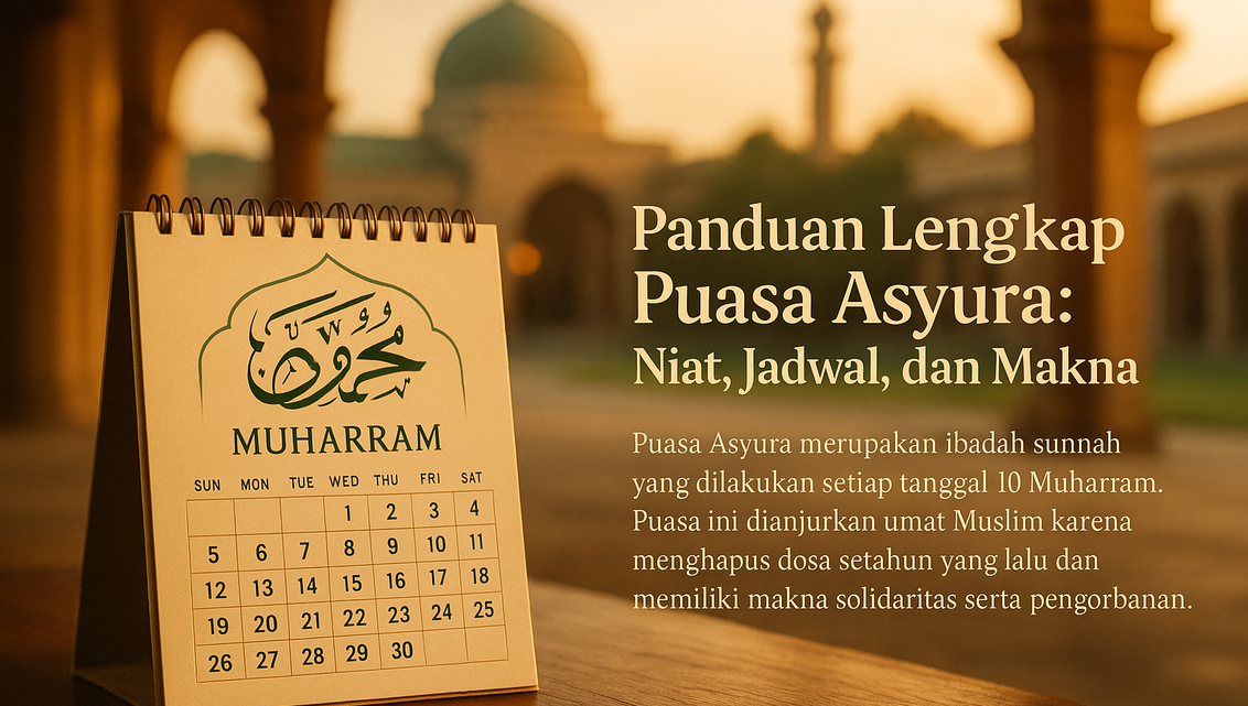 alt_text: Panduan lengkap berisi niat, jadwal, dan makna puasa Asyura.