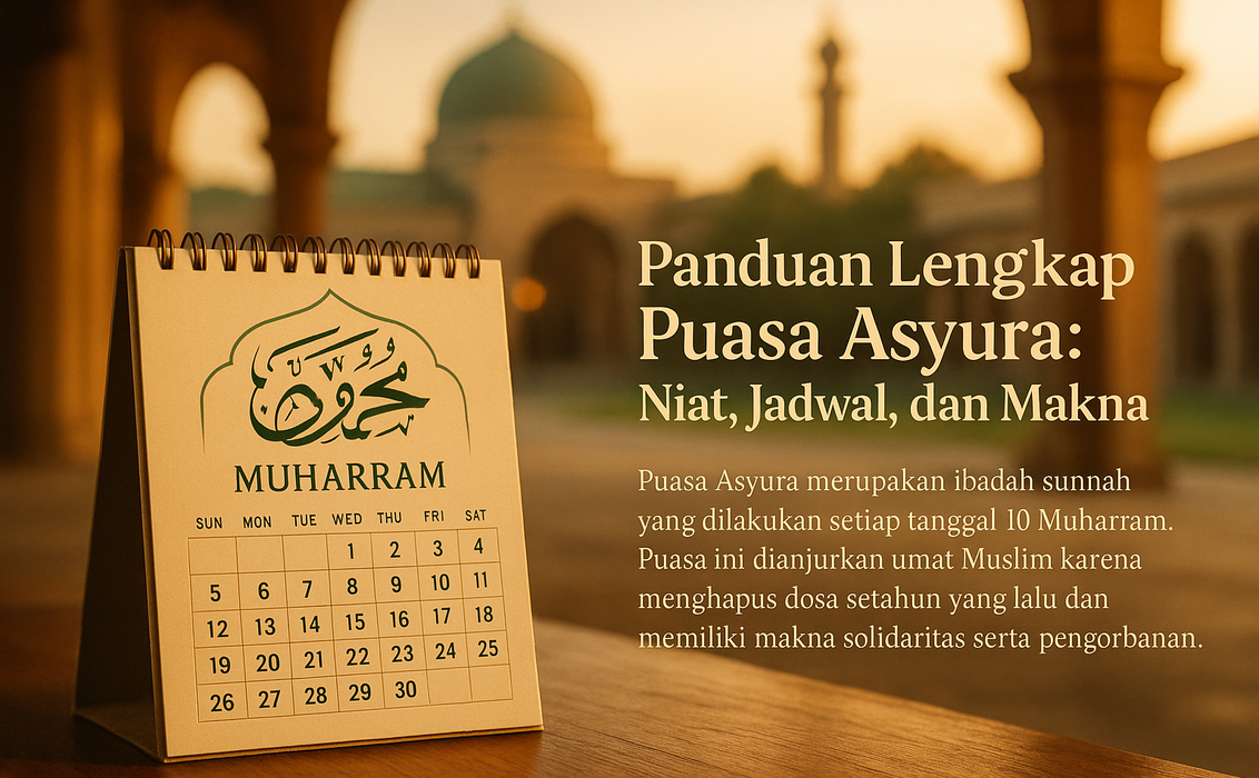 alt_text: Panduan lengkap berisi niat, jadwal, dan makna puasa Asyura.