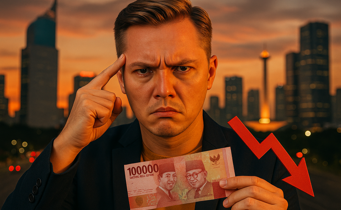 alt_text: Sindiran Andhika di media sosial ramainya saat rupiah melemah; meme dan komentar tajam.