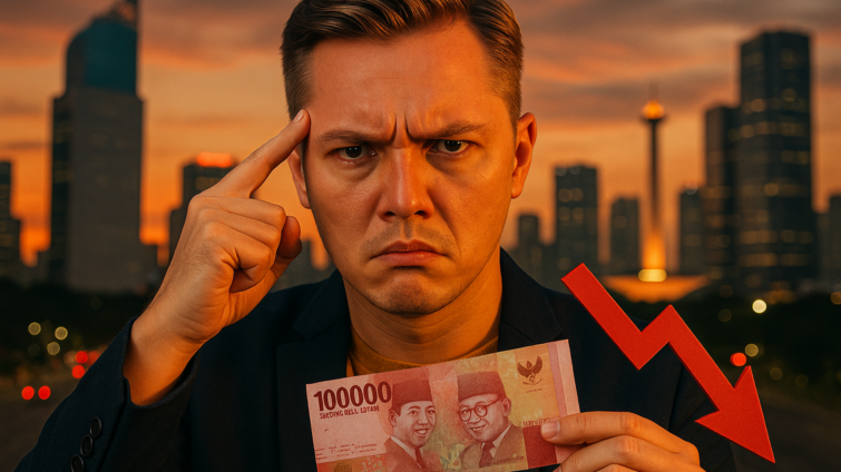 alt_text: Sindiran Andhika di media sosial ramainya saat rupiah melemah; meme dan komentar tajam.