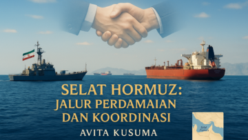 "alt_text": "Selat Hormuz, jalur vital migas global dalam pengaruh geopolitik Teheran."