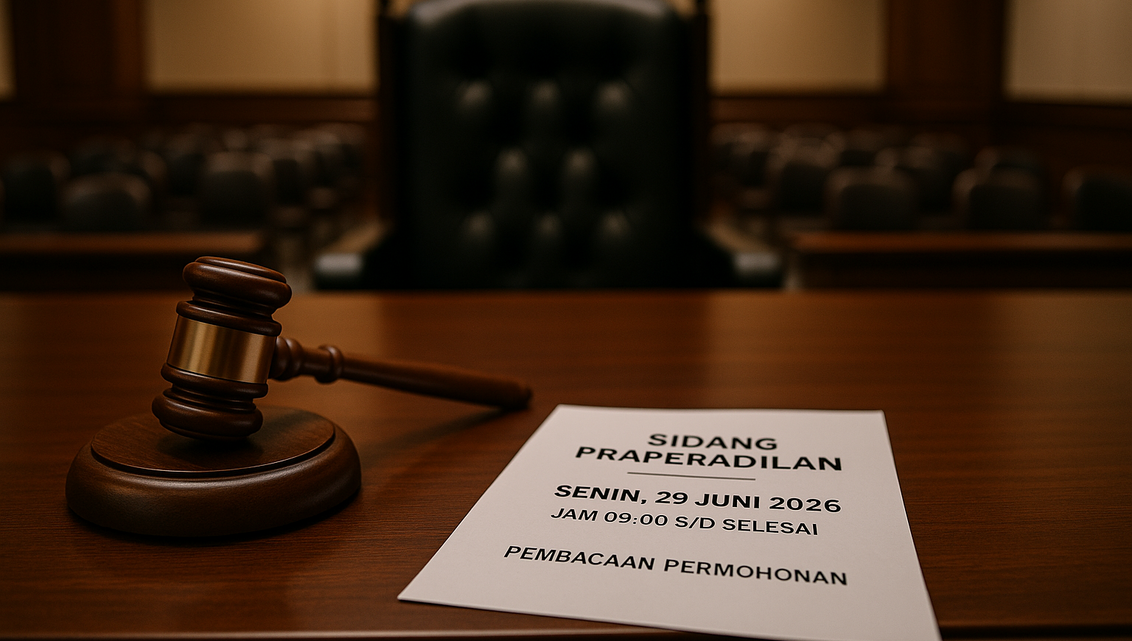 alt_text: Sidang Praperadilan Roy Suryo terkait kasus dan diskusi strategi marketing politik.