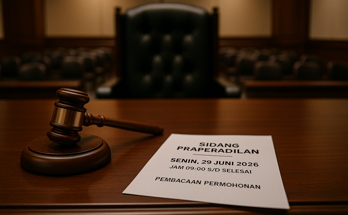 alt_text: Sidang Praperadilan Roy Suryo terkait kasus dan diskusi strategi marketing politik.