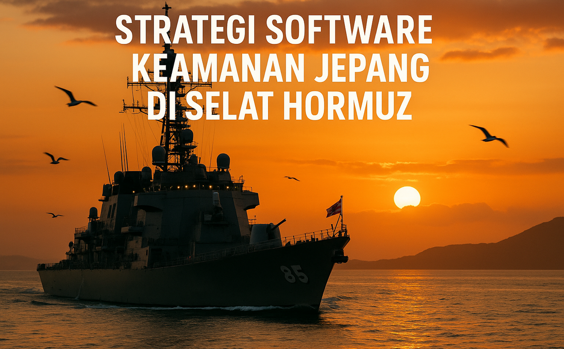 alt_text: Strategi keamanan digital Jepang tingkatkan perlindungan di Selat Hormuz.